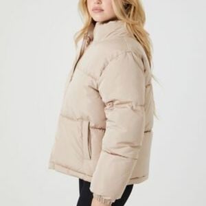 NWT Cream puffer jacket